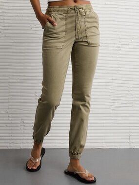 American Eagle Outfitters Olive Skinny Jogger Jeans